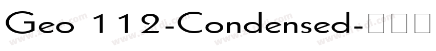 Geo 112-Condensed字体转换